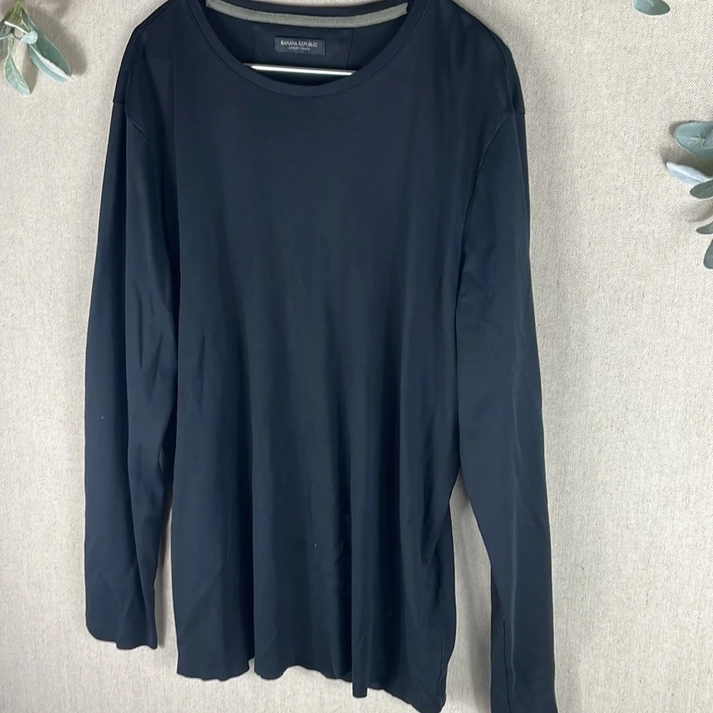 Banana Republic > Luxury Touch Black Long Sleeve Top Extra Large